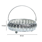 Silver Decorative Basket