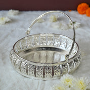 Silver Decorative Basket