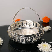 Silver Decorative Basket