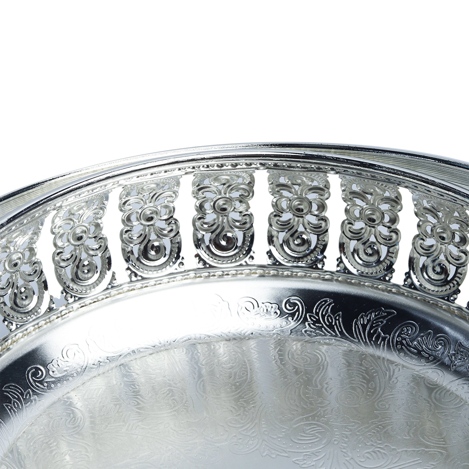 Silver Decorative Basket