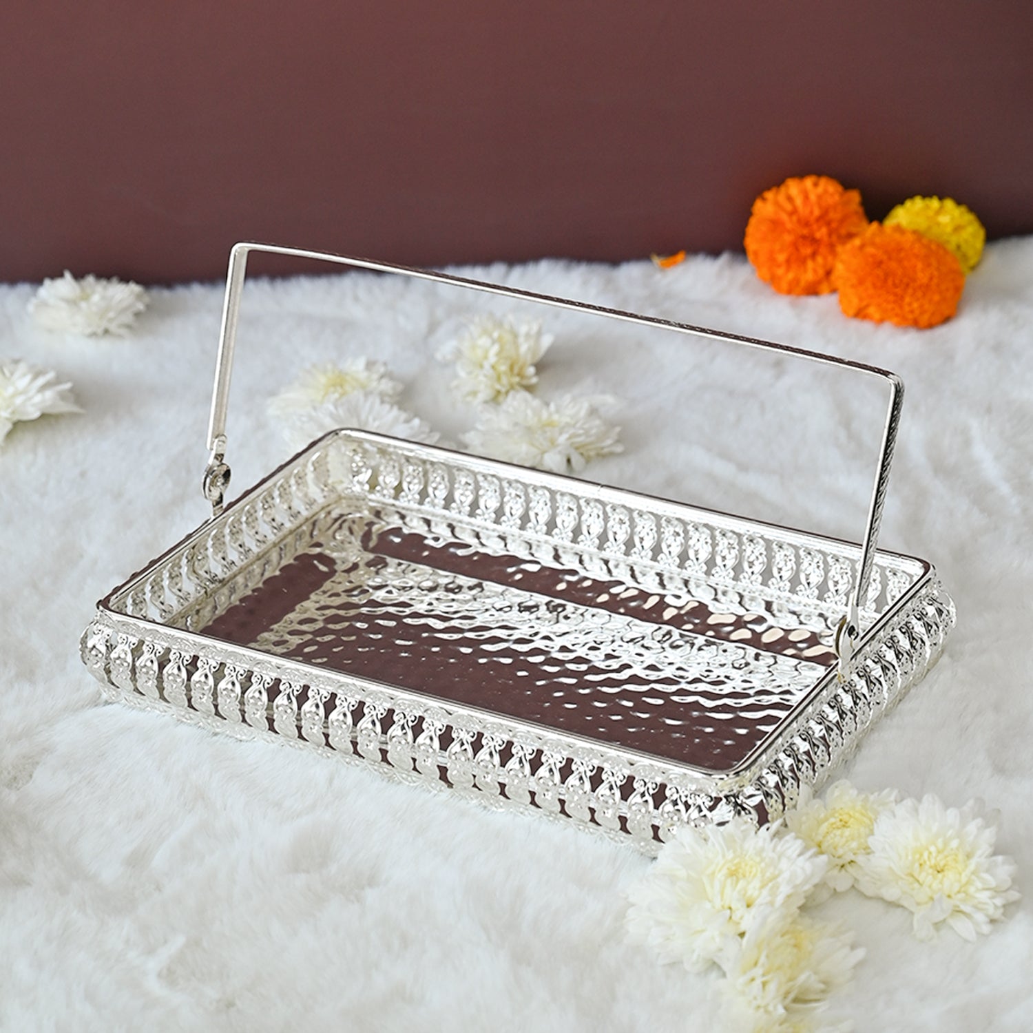 Silver  Decorative Basket