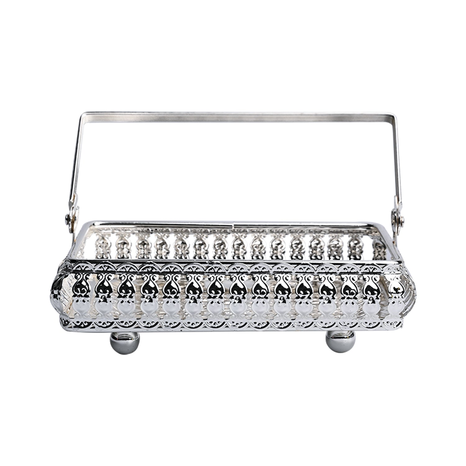 Silver Decorative Basket