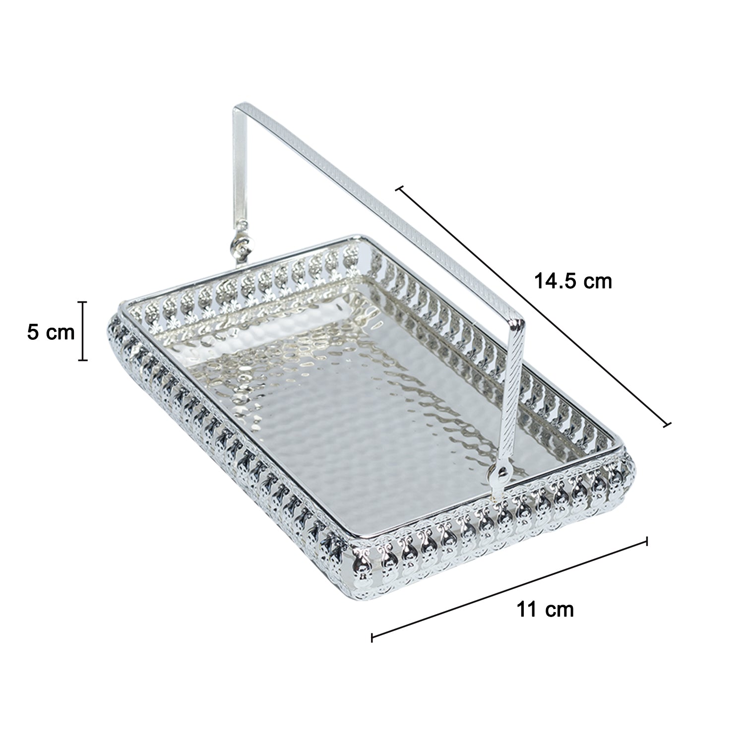 Silver Decorative Basket