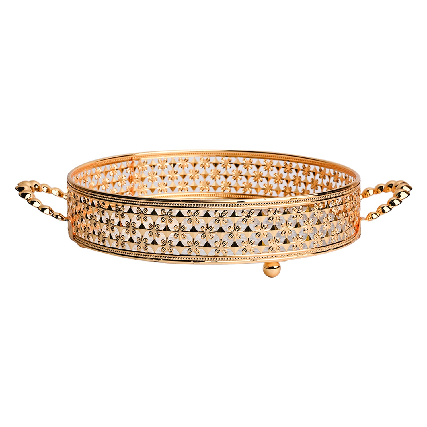 Golden Decorative Basket