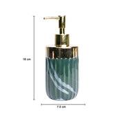 Golden + Ribbed Soap Dispenser