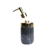 Golden + Ribbed Soap Dispenser