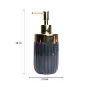 Golden + Ribbed Soap Dispenser
