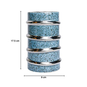 Silver Edge + Ribbed Vase