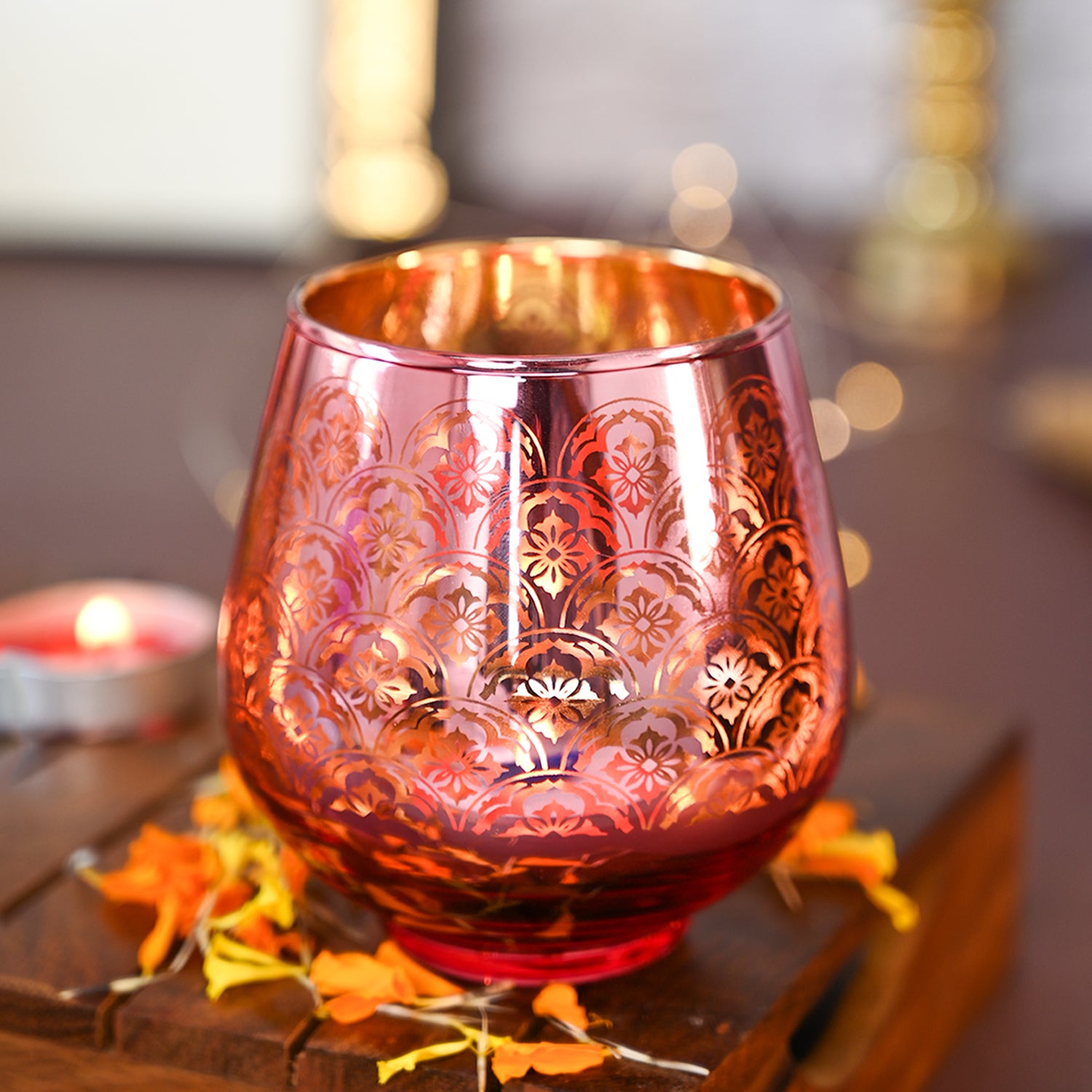 Rose Gold T-Lite Holders