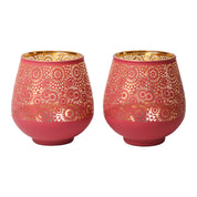 Pink + Golden T-Lite Holders