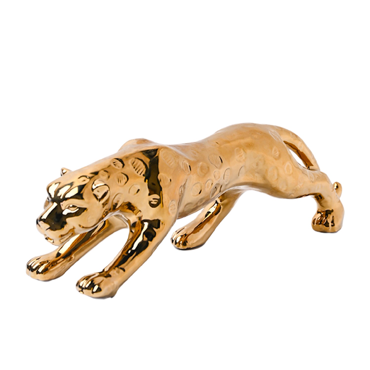Golden Leopard Statue Figurine