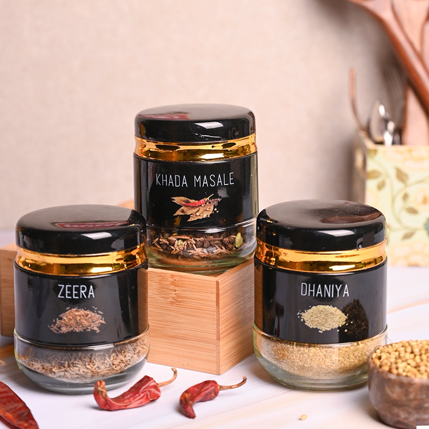 3-Piece Spice Jar Set 360ml