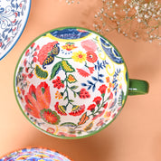 Green Floral 480ml Cup