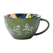 Green Floral 480ml Cup