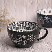 Blue Geometry 480ml Cup