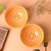 Floral Bowl Set Of 2 (650Ml)