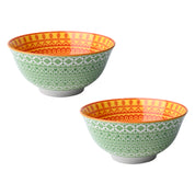 Floral Bowl Set Of 2 (650Ml)