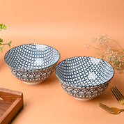 Geomatry Bowl Set Of 2 (650Ml)