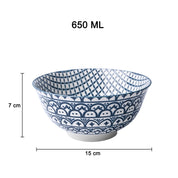 Geomatry Bowl Set Of 2 (650Ml)