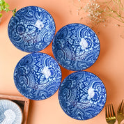 Floral Bowl Set Of 4 (280Ml)