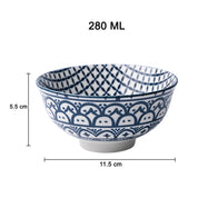 Geomatry Bowl Set Of 4 (280Ml)