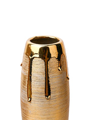 Stylish Golden Ceramic Vase - MARKET99
