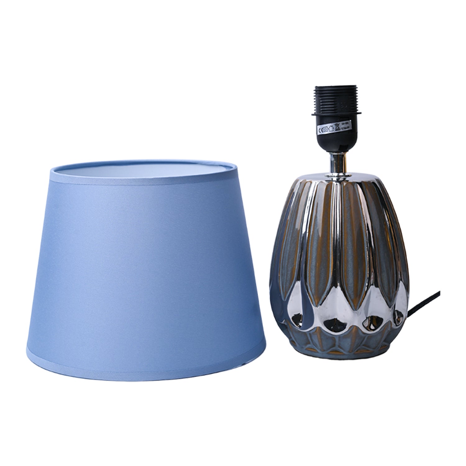 Stylish Light Blue Shade Table Lamp