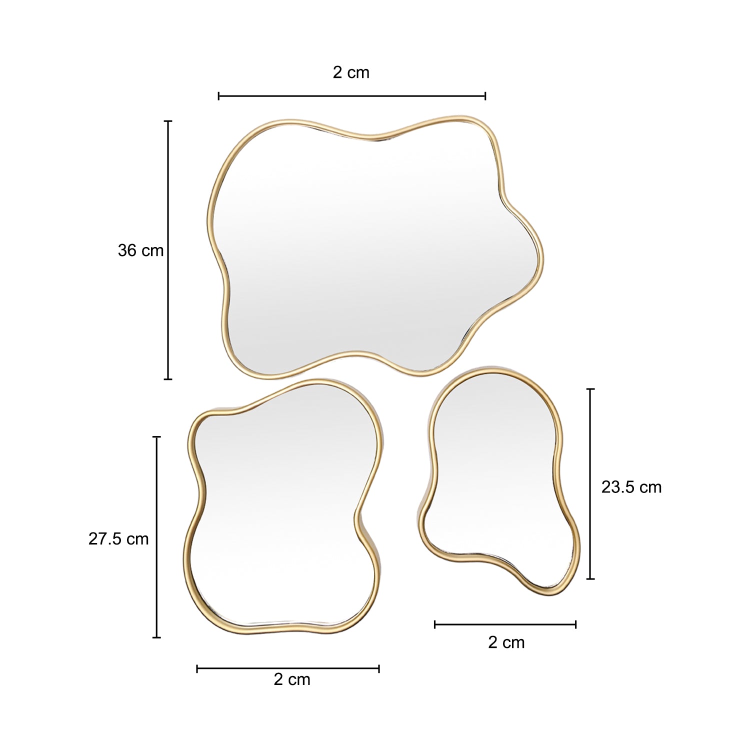 Wall - Set Of 3 Wall Mirror