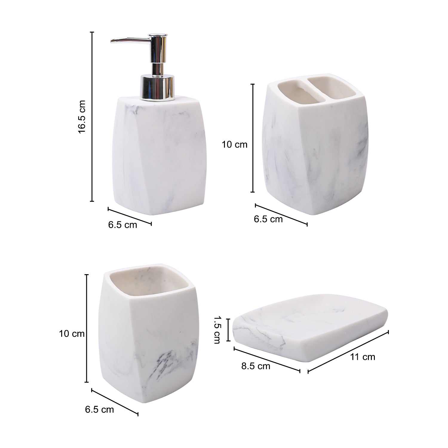 Stylish Ivory Bathroom Set 4 Pcs