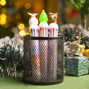 Christmas Ball Pen Set Of 3 Pcs (Assorted) - Santa Claus Bobble Head