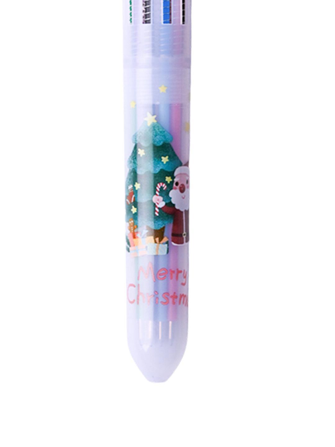 Christmas Ball Pen Set Of 3 Pcs (Assorted) - Santa Claus Bobble Head - MARKET99
