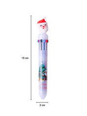 Christmas Ball Pen Set Of 3 Pcs (Assorted) - Santa Claus Bobble Head - MARKET99