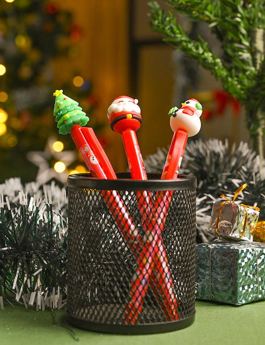 Christmas Tree Ball Pen Set Of 3 Pcs (Assorted) - MARKET99