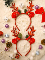 Christmas Reindeer Headband Set Of 2Pcs (Assorted) - MARKET99