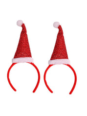 Christmas Santa Cap Headband Set Of 2Pcs (Assorted) - MARKET99
