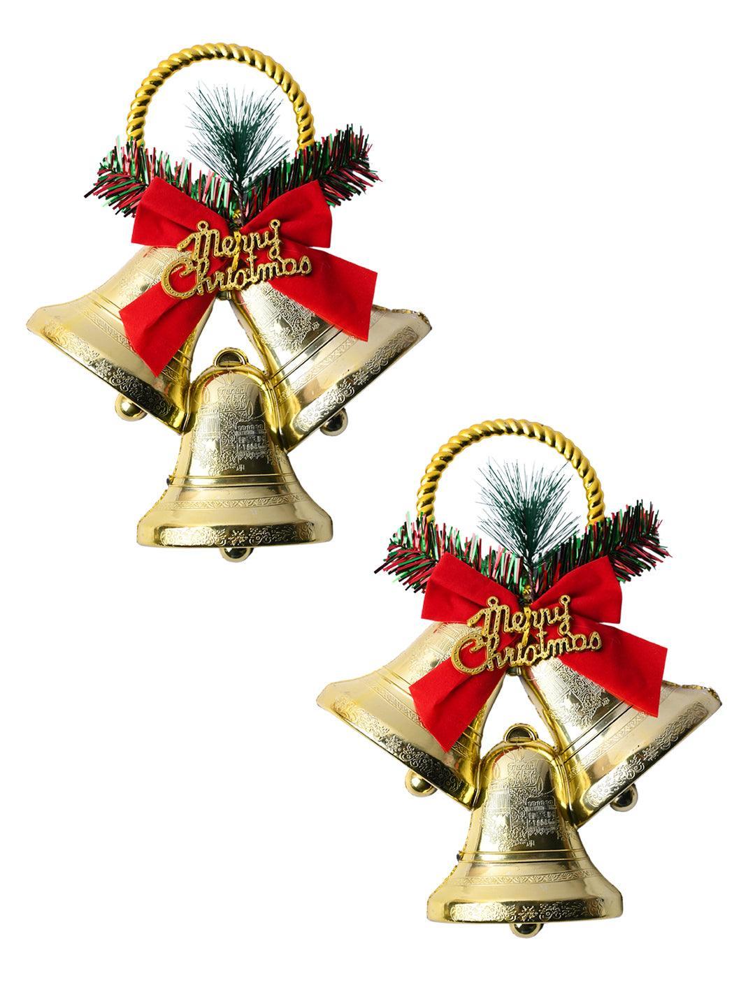 Christmas Bells Decorations (Set Of 2, Assorted) - MARKET99