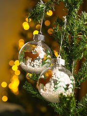 Christmas Hanging Balls Set Of 2 Pcs (Assorted) - MARKET99