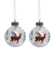 Christmas Hanging Balls Set Of 2 Pcs (Assorted) - MARKET99