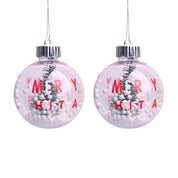 Christmas Hanging Balls Set Of 2 Pcs (Assorted) - MARKET99