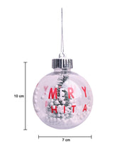 Christmas Hanging Balls Set Of 2 Pcs (Assorted) - MARKET99