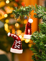 Christmas Santa Cap Decoration Set Of 4 Pcs - MARKET99