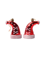 Christmas Santa Cap Decoration Set Of 4 Pcs - MARKET99