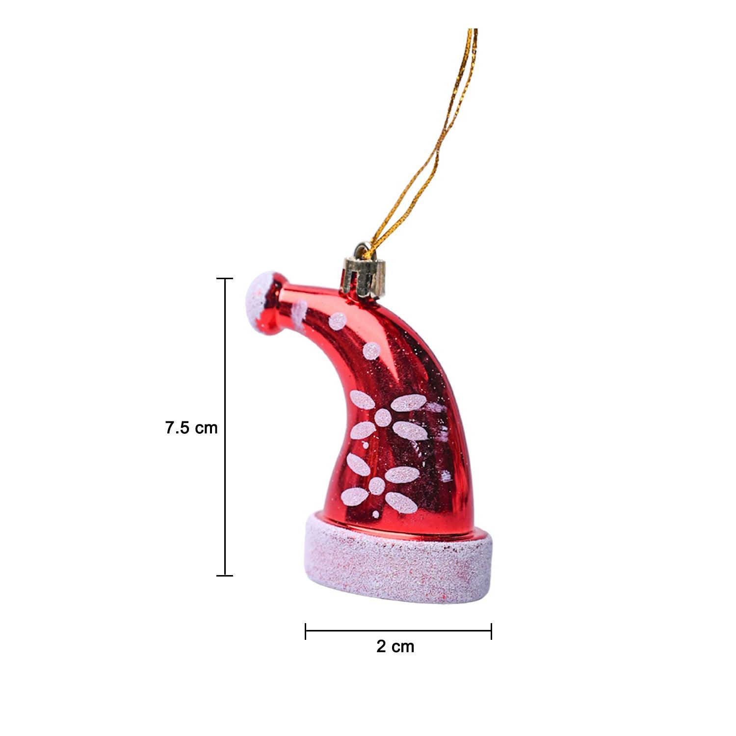 Christmas Santa Cap Decoration Set Of 4 Pcs - MARKET99