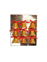 Christmas Bells Tree Decoration (Gold, Set Of 18, Assorted) - MARKET99