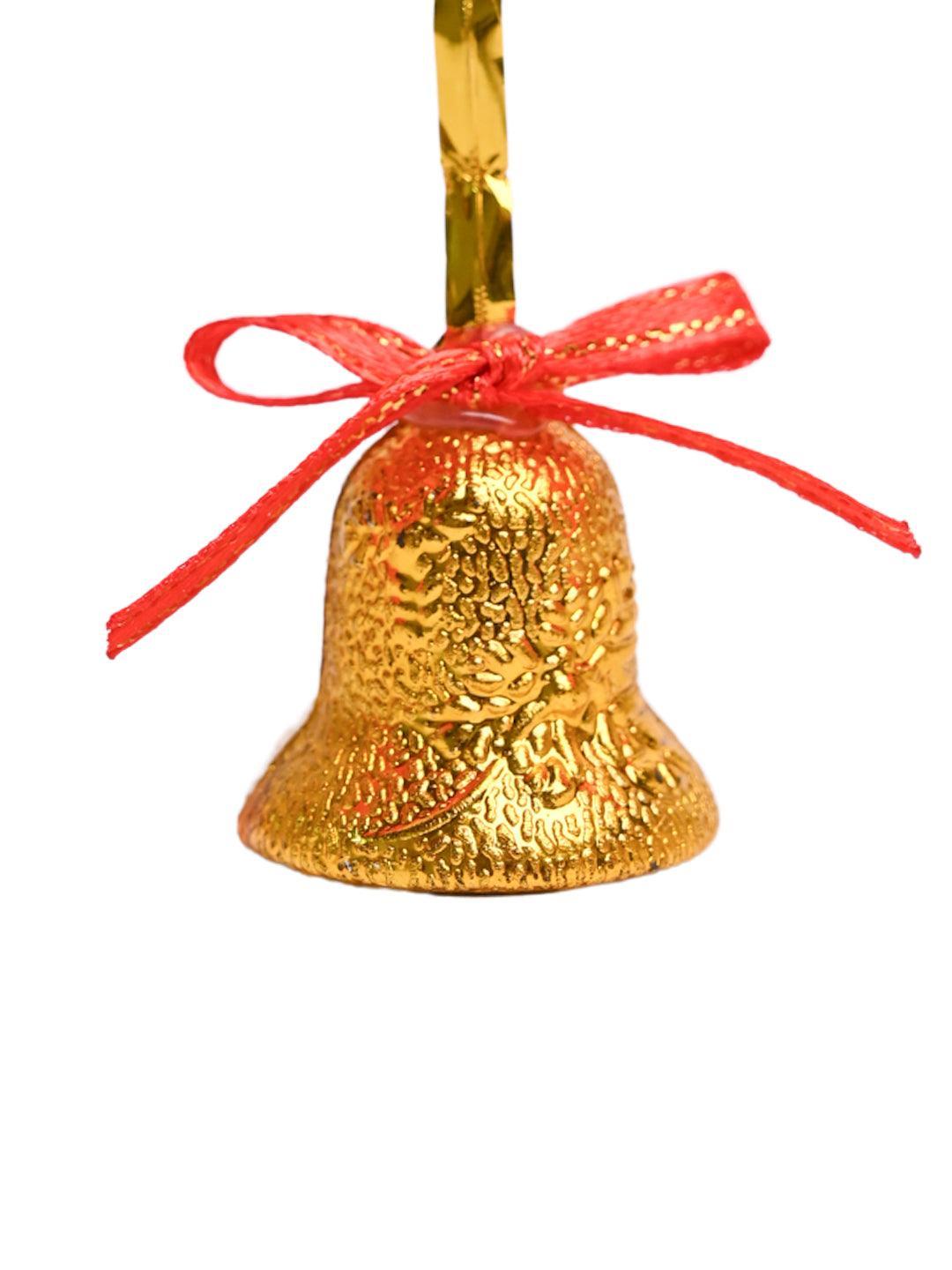 Christmas Bells Tree Decoration (Gold, Set Of 18, Assorted) - MARKET99