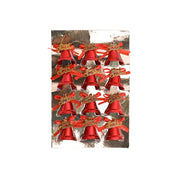 Christmas Bells Tree Decoration (Red, Set Of 18, Assorted) - MARKET99