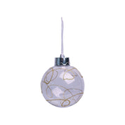 Christmas Hanging Balls Set Of 2 Pcs (Transparent, Assorted) - MARKET99