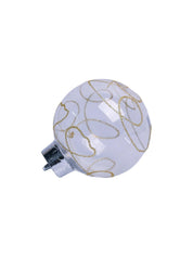 Christmas Hanging Balls Set Of 2 Pcs (Transparent, Assorted) - MARKET99