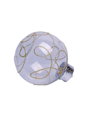 Christmas Hanging Balls Set Of 2 Pcs (Transparent, Assorted) - MARKET99