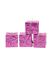 Christmas Tree Hanging Balls (Pink Silver, Set Of 20) - MARKET99
